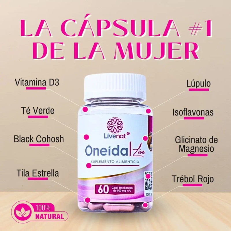 Oneida Live Capsula Hormonal Mujer