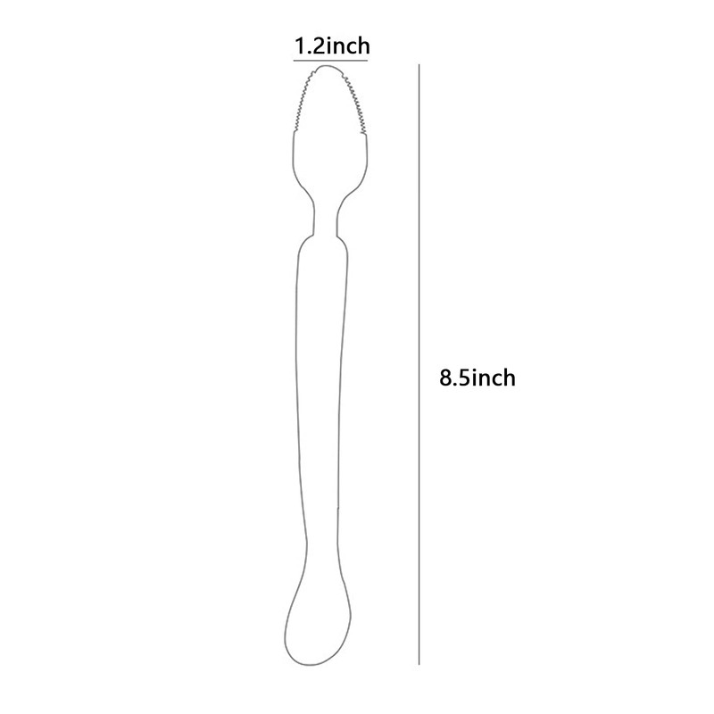 Double Head Baby Silicone Food Spoon (Green) - Fruit Scraping