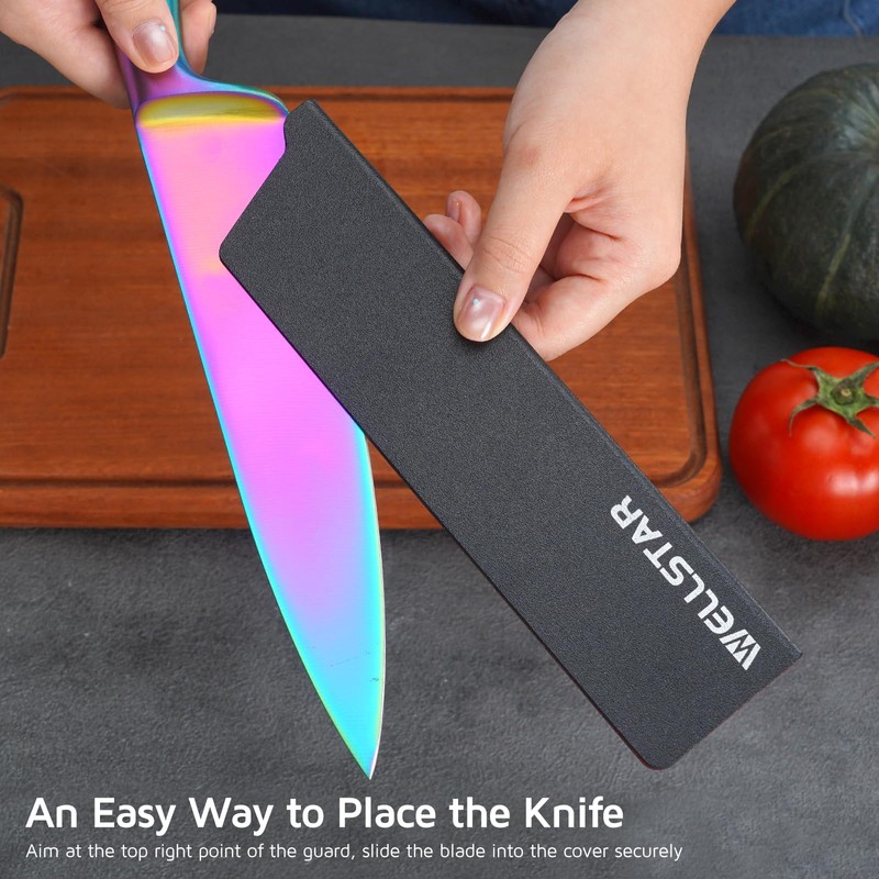 WELLSTAR Knife Edge Guards 8 Inch, Universal Blade Covers, BPA