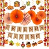 Coneatness Friendsgiving Decorations Kit, Party Banner Maple Leaf Garland Hanging