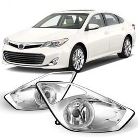 Winjet OEM Series Fog Lights for [2013 2014 2015 Toyota Avalon] Clear Lens Driving Fog Lamps + Switch + Wiring Kit