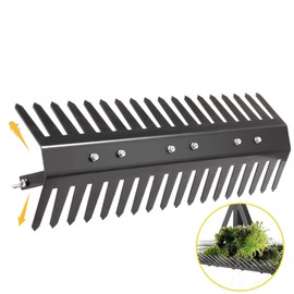 shengyi Pond Rake,Weed Removal Tool，Steel Blades 16-32 inch Aquatic Weed Rake, Double Sided Lake Weed Cutter, Clean Aquatic Weeds Muck Silt Lake Rakes, Lake Weed Rake with 66ft Rope (16 inch)