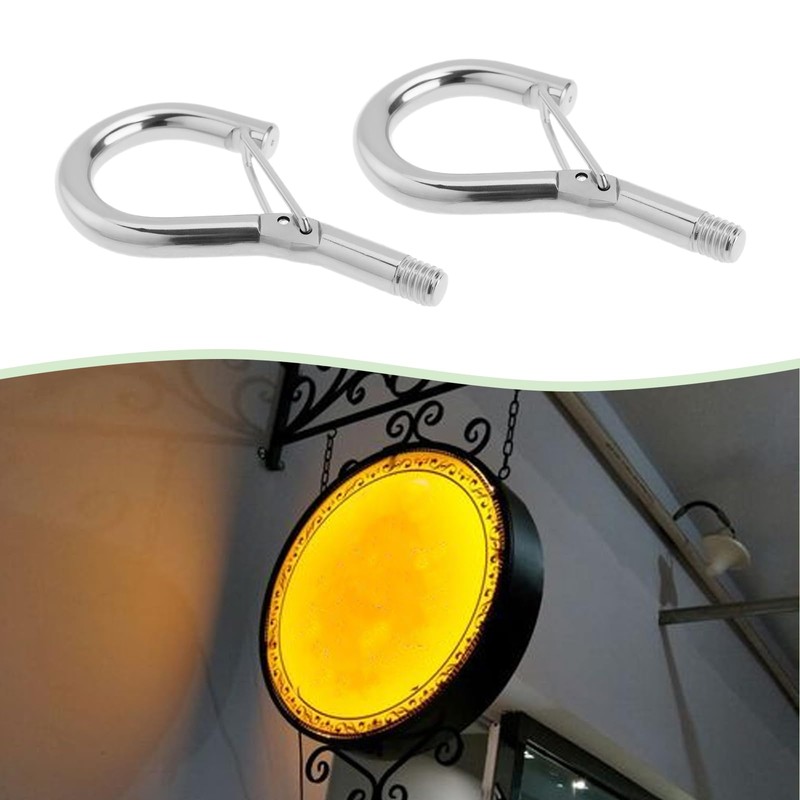 eMagTech Pack of 10 M6 Screw Hooks Hanging Spring Buckle