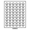 coin box 54 round compartments with 25.75 mm Ø, smoke