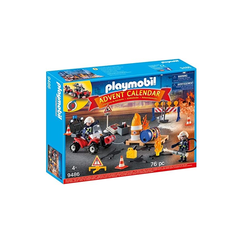 Playmobil Advent Calendar Fire Rescue Operation on The Construction Site