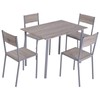 HOMCOM 5 Piece Modern Compact Kitchen Dining Room Table and