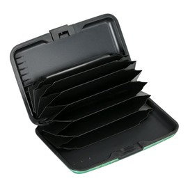 ELFISH Mini RFID Aluminum Wallet Credit Cards Holder Business Card Case Metal ID Case for Men Women（Fly Butterfly