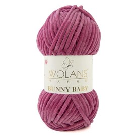 Wolans Bunny Baby Chenile Style Yarn Wool 72 Colours Available 100g Balls (Rose Col 31)