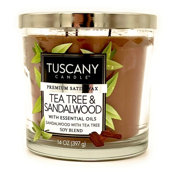 Tuscany Sandalwood Candle, 14 Ounce