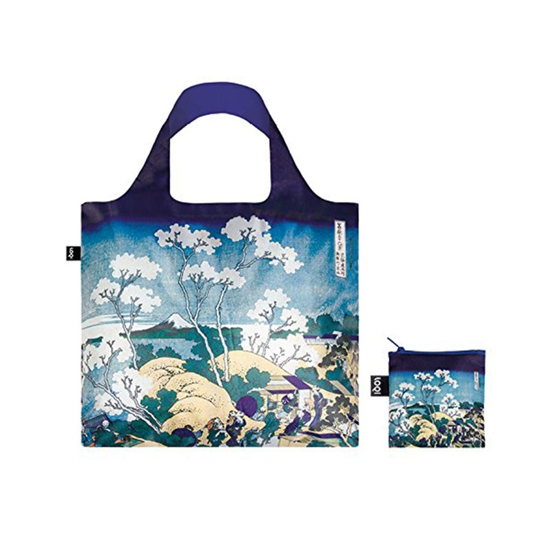LOQI Museum Reusable Shopping Bags (Set of 3), Water Lilies,