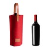 VYIBPDY 1 Stück weintasche roter Filz-geschenktüten flaschen für Weinflaschen mit