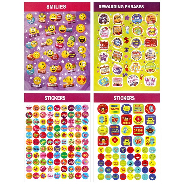 Jactales 2100 PCS Reward Stickers – Small Motivational Good Job