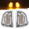 Partsam Clear Lens 29 Amber LED Front P/T/C Light Assembly