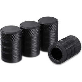 Timotech Tapones para Llantas, Tapas de Válvula de Neumático de Aluminio Anodizado, Resistente a la Corrosión, Universales para Coches, Camiones, Motocicletas, SUV y Bicicletas.