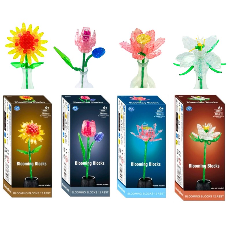 Blooming Blocks Buildable Flowers Build Your Own Bouquet - 105