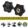 Star Knob Handle Through Hole Female Thread Star Knob Plastic