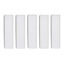 Haobase 5Pcs Nail Buffer Block , White Buffer Sanding Block,120 Grit Professional Salon Nail Buffer Block for Gel Nails