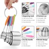 Measuring Cups and Spoons Set of 13 with Silicone Handle,