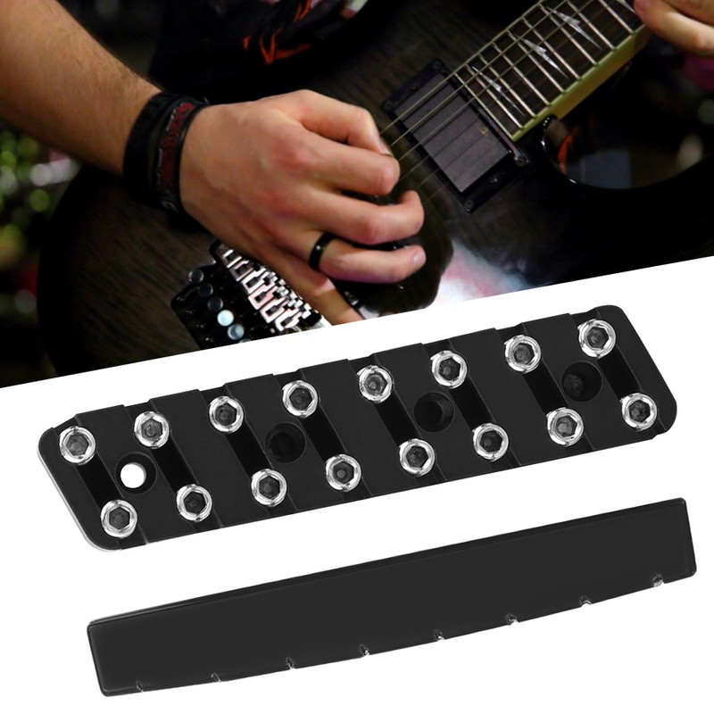 Electric Guitar Nut 7/8 String Headless Piano Pillow Set Musical