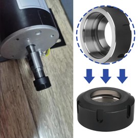 Create idea 1Pc Collet Clamping Nut Ball M50x1.5 Bearing Collet Nut ER40 ER40UM CNC for Tool Rack Bracket Collet Chuck 63x25.5mm Black