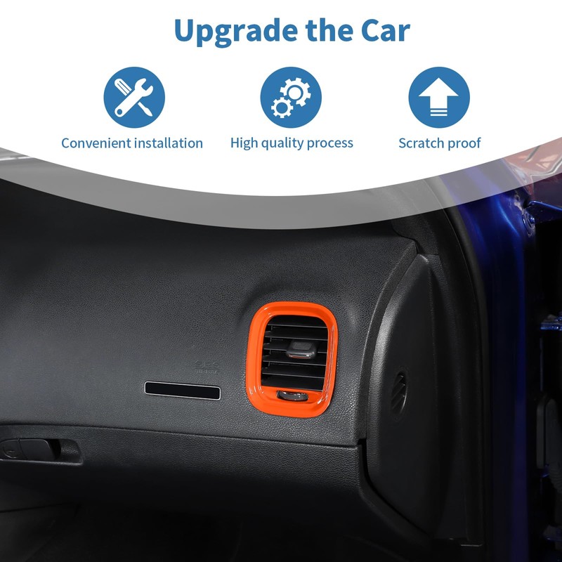 PDKLIN for Charger Dashboard Side Air Vent Cover Trim Fit