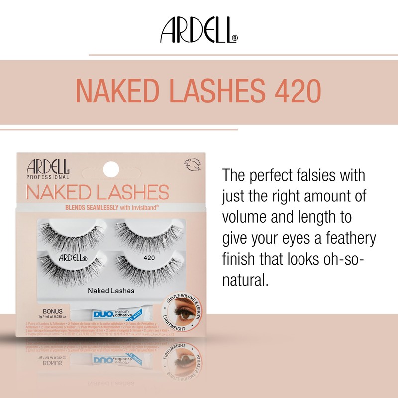 Ardell Naked Lashes 420 - Natural Volume & Lightweight Black