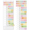 JarThenaAMCS Pastel Smile Face Daily Schedule Pocket Chart 13 x
