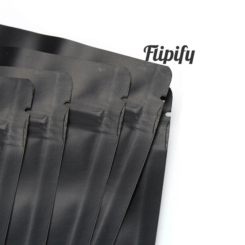 Flipify 7x9.8 Smell Proof Large Bags Zip Resealable Window Stand