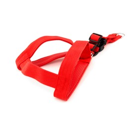 Lantelme Hundegeschirr für große Hunde für Burstumfang 75 bis 95cm | Hunde Brustgeschirr Stufenlos verstellbar | Aus Nylon Farbe Rot | Hundezubehör Robust (Geschirr Rot)