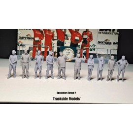 Trackside Models 1/32 Scale Slot Car Track Figures - Group 2 - Set of 10 - Scalextric Carrera SCX