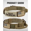Joytale Tactical Dog Collar with Handle and Metal Buckle, Heavy