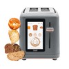 Livwell Touch IQ Matte Grey 2-Slice Toaster with High-Resolution Touch