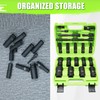 SUNHZ MCKP 20 PCS 1/2" Impact Socket Set, Drive Deep