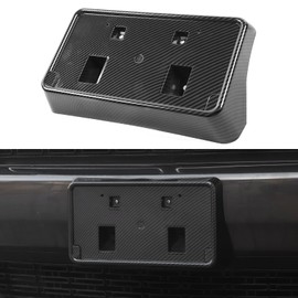 Voodonala for Challenger Front License Plate Frame Mounting Holder Cover Bracket for 2010-2025+ Dodge Challenger Accessories, Number Plate Holder Registration Plate Frame Cover,ABS Carbon Fiber