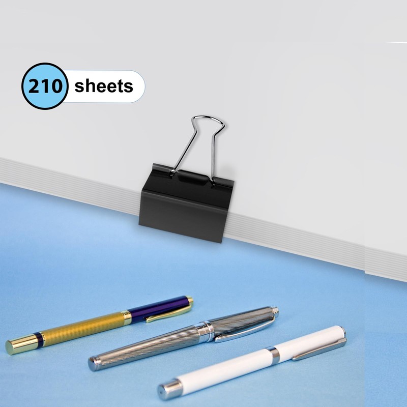 Ufmarine Extra Large Binder Clips 2 inch, (72 Pcs) Big