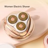 Electric Hair Removal Shaver 3 Blades Detachable Cutter USB Rechargeable