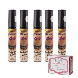 Prosa 4 en 1 | Rimel Mascara Para Pestañas Varios Modelos | 5 Pack | Jabón 50Gr La Artesanal (Profesional Silicón)
