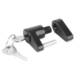 VOANZO Anhängerschloss Durchmesser 1/4 Zoll Kupplungsschloss 3/4 Zoll Spannweite Anhänger Anhängerkupplung Schloss mit Schlüsseln für Abschlepp, Boot, Wohnmobil, LKW, Kupplung (schwarz)