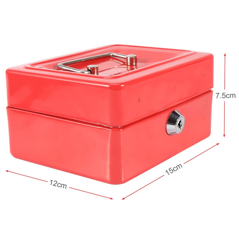 QANYEGN Mini Portable Money Box with Lock, Small Safe Lock