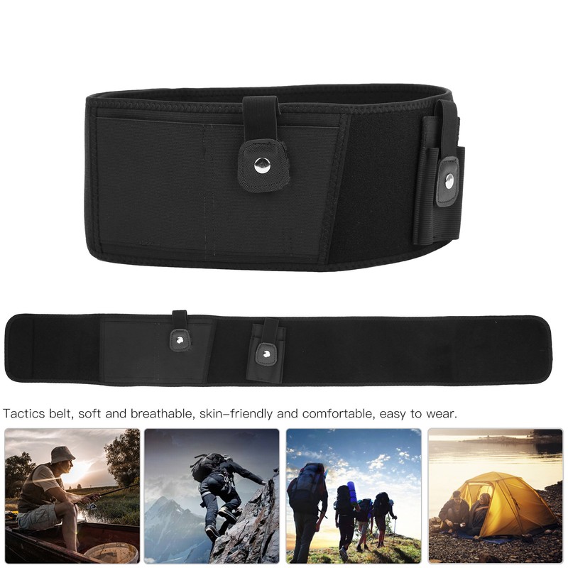 Multifunctional Outdoor Tactics Waist Belt 100cm Breathable Pistol Case Holster