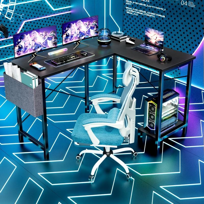 New L shaped Computer Desk Gaming Table Pc Laptop Workstation