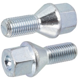 AERZETIX - C66676 - Set of 2 Wheel Bolts M12 x 1.5 mm - for Key: 17 mm - Compatible with Opel, Vauxhall OE Numbers 10 08 504, 47 09 077, 47 11 538 - Mechanics, Car