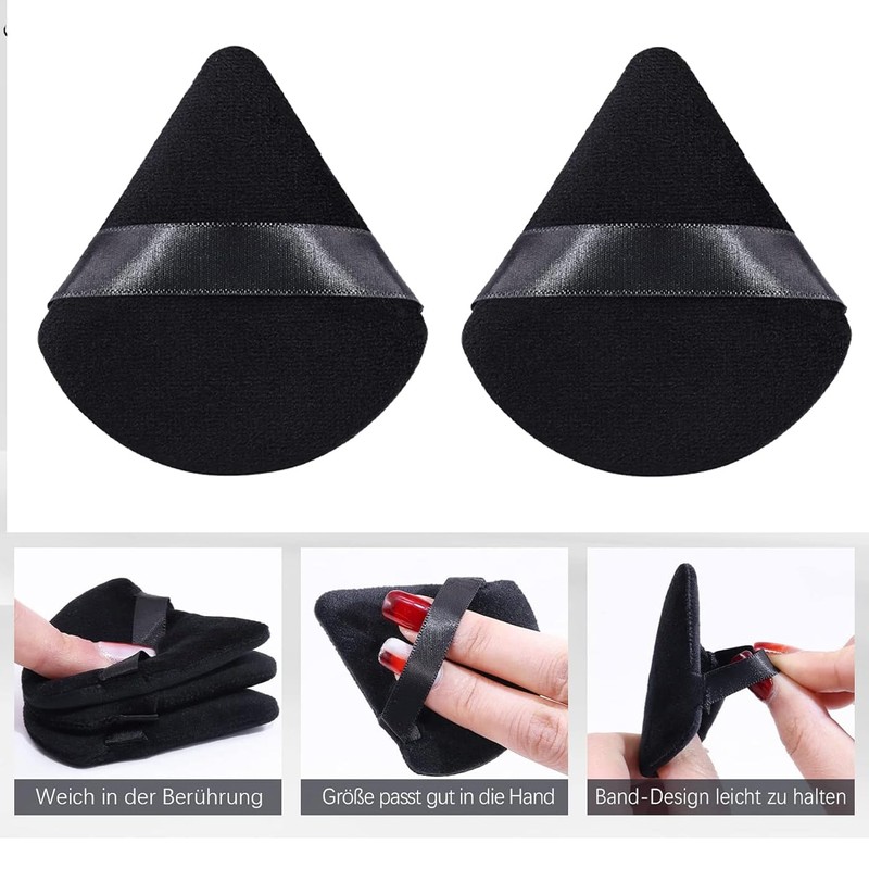 AYNKH 2 x make-up brushes, 2 x make-up sponges, 2