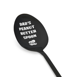 Daddy Dad Gifts for Men Father Birthday Gift for Dad Fathers Day Presents from Daughter Son Dad's Peanut Butter Spoon for Dads Step Father Peanut Butter Spoon