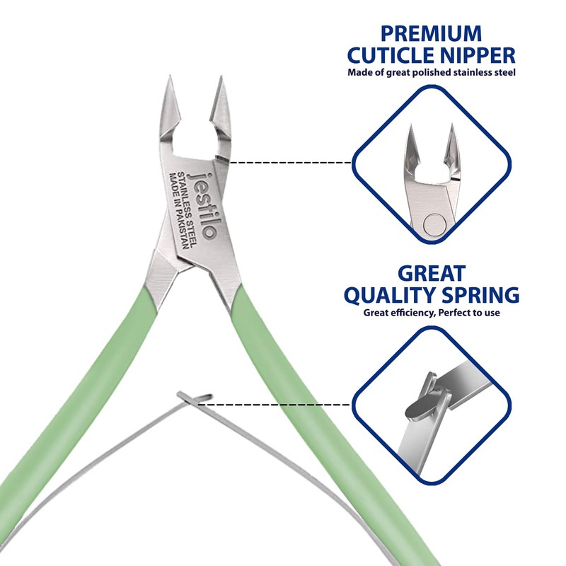 Jestilo Cuticle Remover Tool Set with Cuticle Cutter and Cuticle