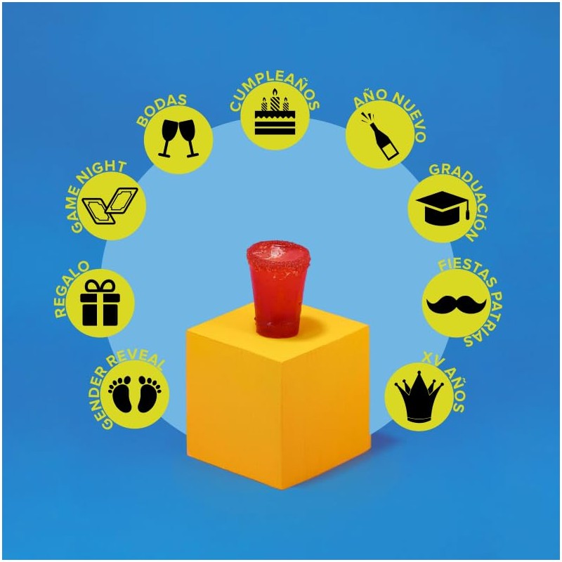 YummyShots – Vasos Tequileros de Gomita 12 pzas Sabores Surtidos