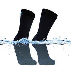 Dexshell Crew Socks DS683 BLK Ultra Thin Crew Black Medium (9.5-10.2 inches)