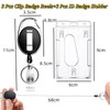 MAIHUO 3 Pack Retractable Badge Holder,Dual Card Slots Id Card