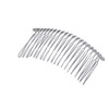 Lurrose 10pcs Minimalist Silver Metal Hair Side Comb Wedding Veil