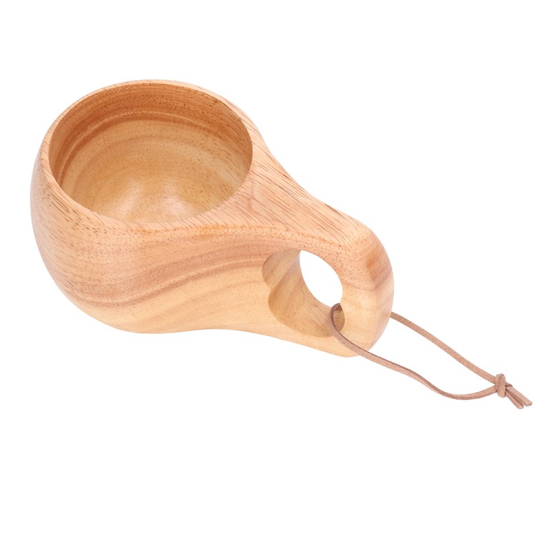 200ml Single Hole Wooden Cup with Hanging Buckle Milk Coffee